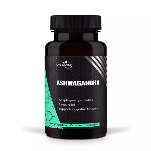 Extrait d'Ashwagandha, connu pour ses propriétés adaptogènes, énergisantes et anti-stress.